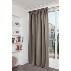 3in1 Geluidsisolerende Thermisch Verduisterend gordijn Fluweel Venise Taupe MC740