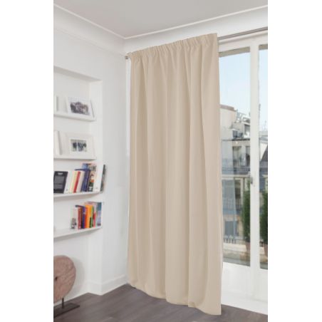 3in1 Geluidsisolerende Thermisch Verduisterend gordijn Fluweel Venise Beige MC15