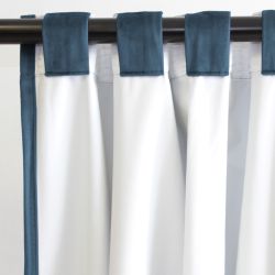 100% Verduisterend gordijn Fluweel Venise Blauw MC56