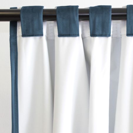 100% Verduisterend gordijn Fluweel Venise Blauw MC56