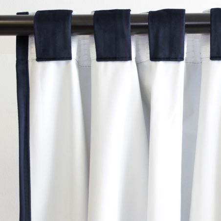 100% Verduisterend gordijn Fluweel Venise Blauw MC412