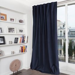 100% Verduisterend gordijn Fluweel Venise Blauw MC412