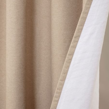 Thermisch 100% Verduisterend gordijn Op Maat Romy Beige MC8220