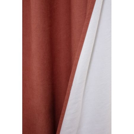 3in1 Geluidsisolerend Thermisch Verduisterend gordijn Romy Terra Cotta MC7005
