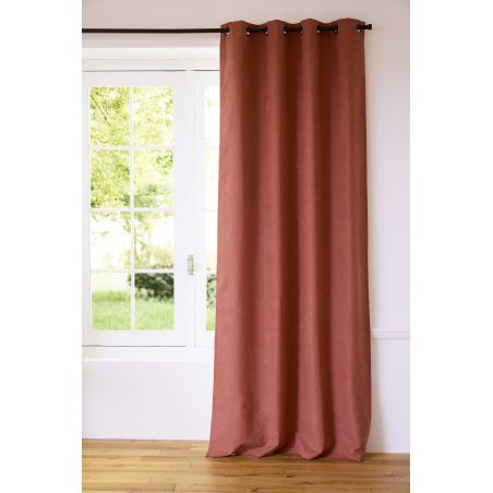 3in1 Geluidsisolerend Thermisch Verduisterend gordijn Romy Terra Cotta MC7005