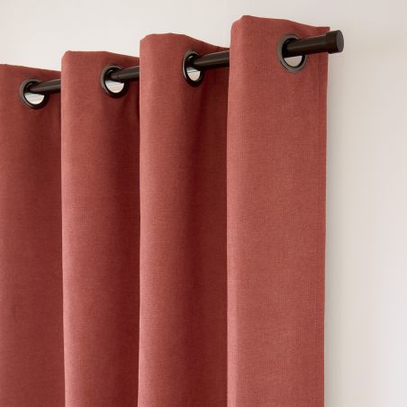 3in1 Geluidsisolerend Thermisch Verduisterend gordijn Romy Terra Cotta MC7005